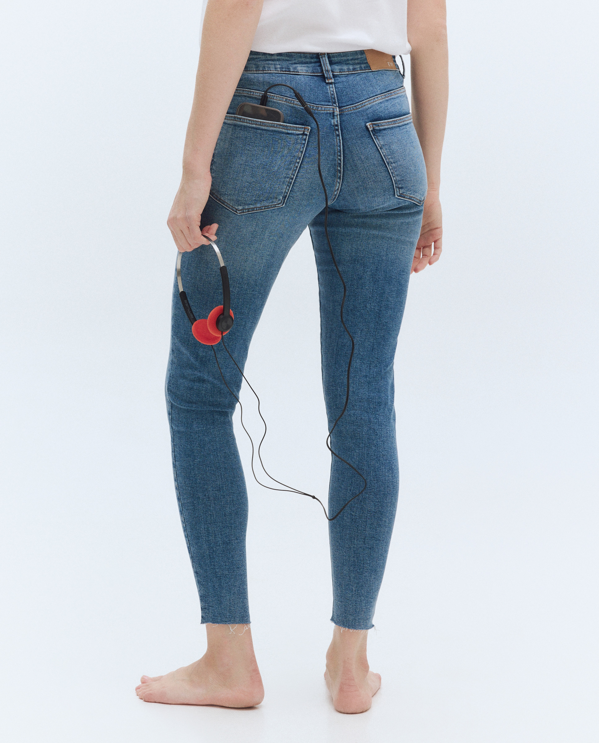 Pantalón denim de mujer pitillo - Easy Wear - Azul índigo Azul índigo-3