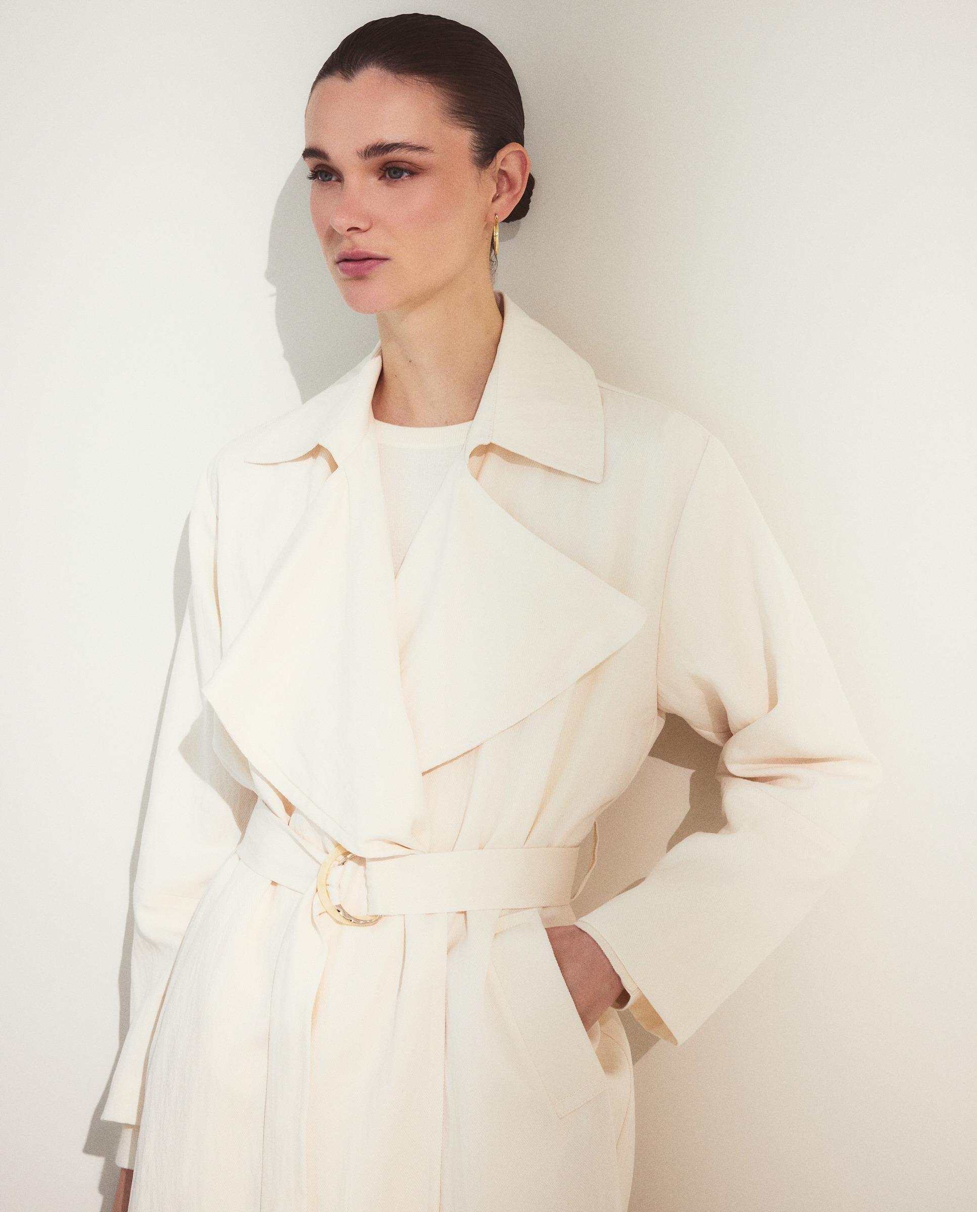 Canadiana Comprida em Tecido de Sarja 120 Cru-3