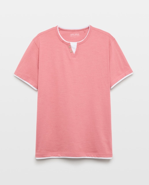 Imagem 0 de T-shirt de Peça Dupla com Manga Curta