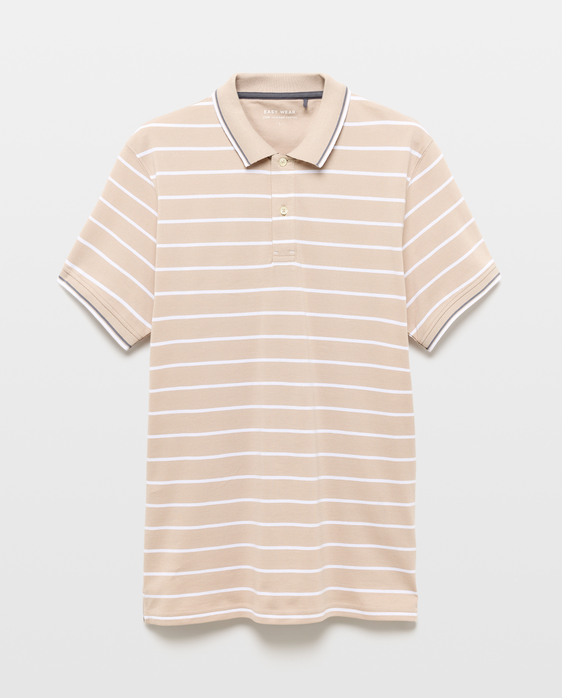 Polo com Manga Curta Pedra-5