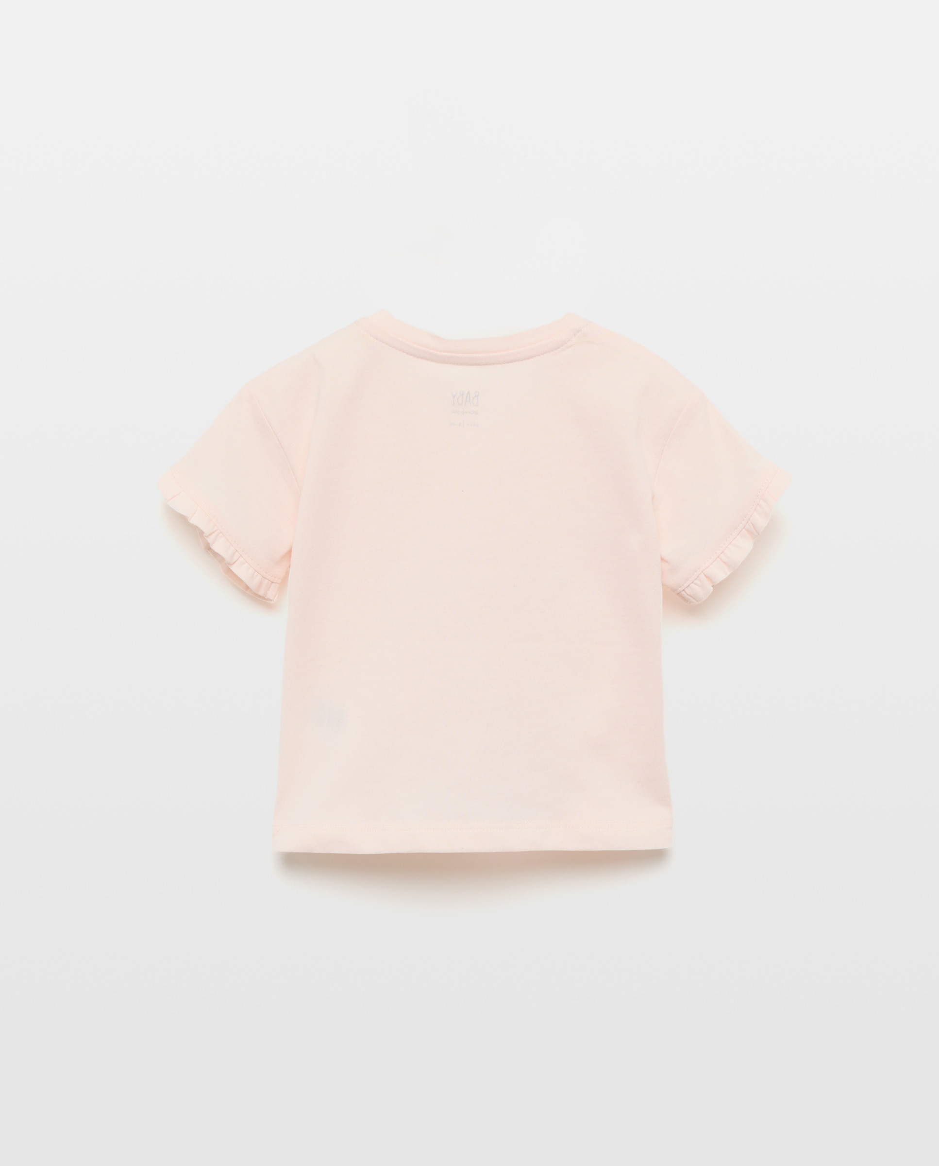 T-shirt de Bebé com Manga Curta e Pétalas Love 200 Rosa-2