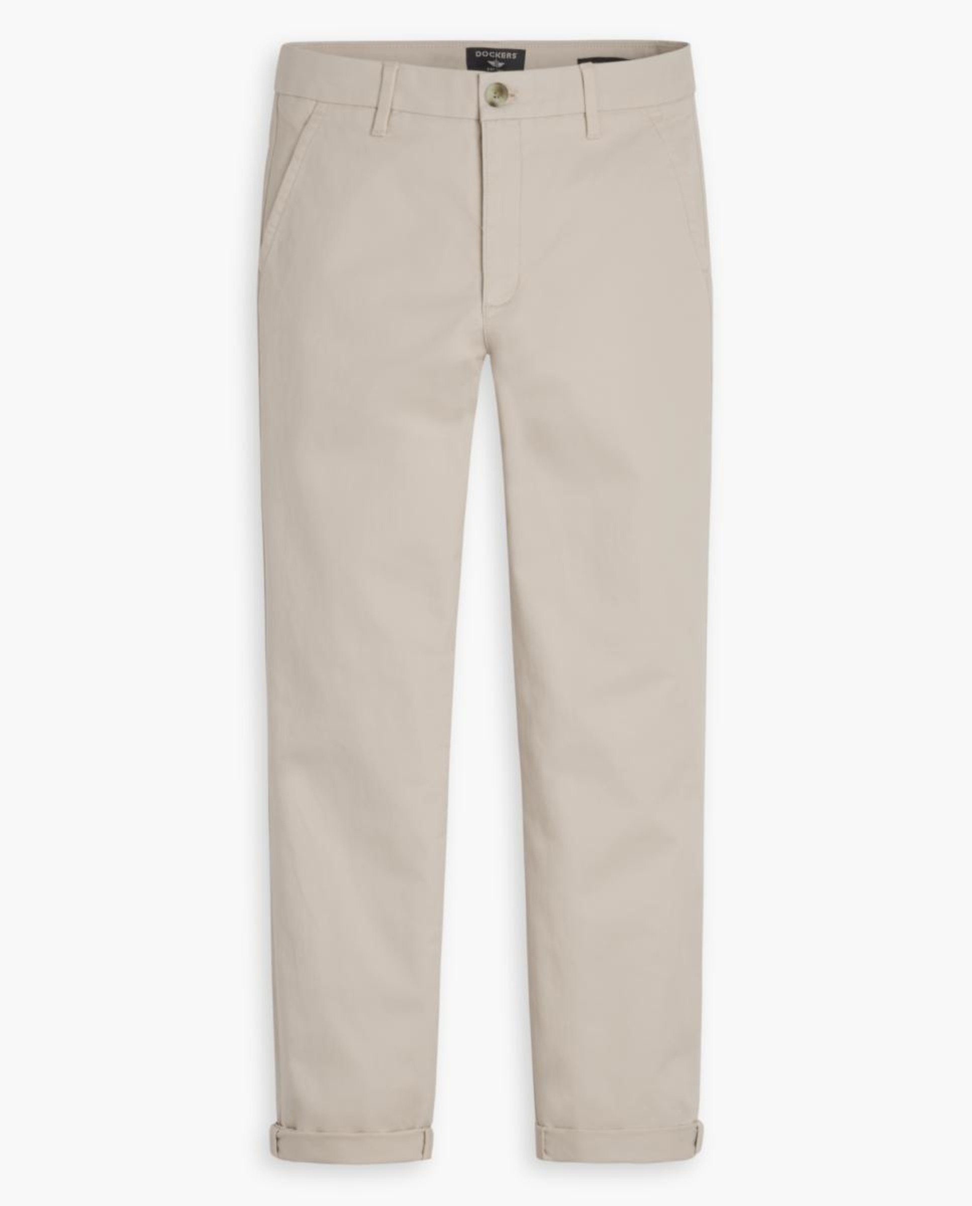 Calças Chino Slim Caqui-3