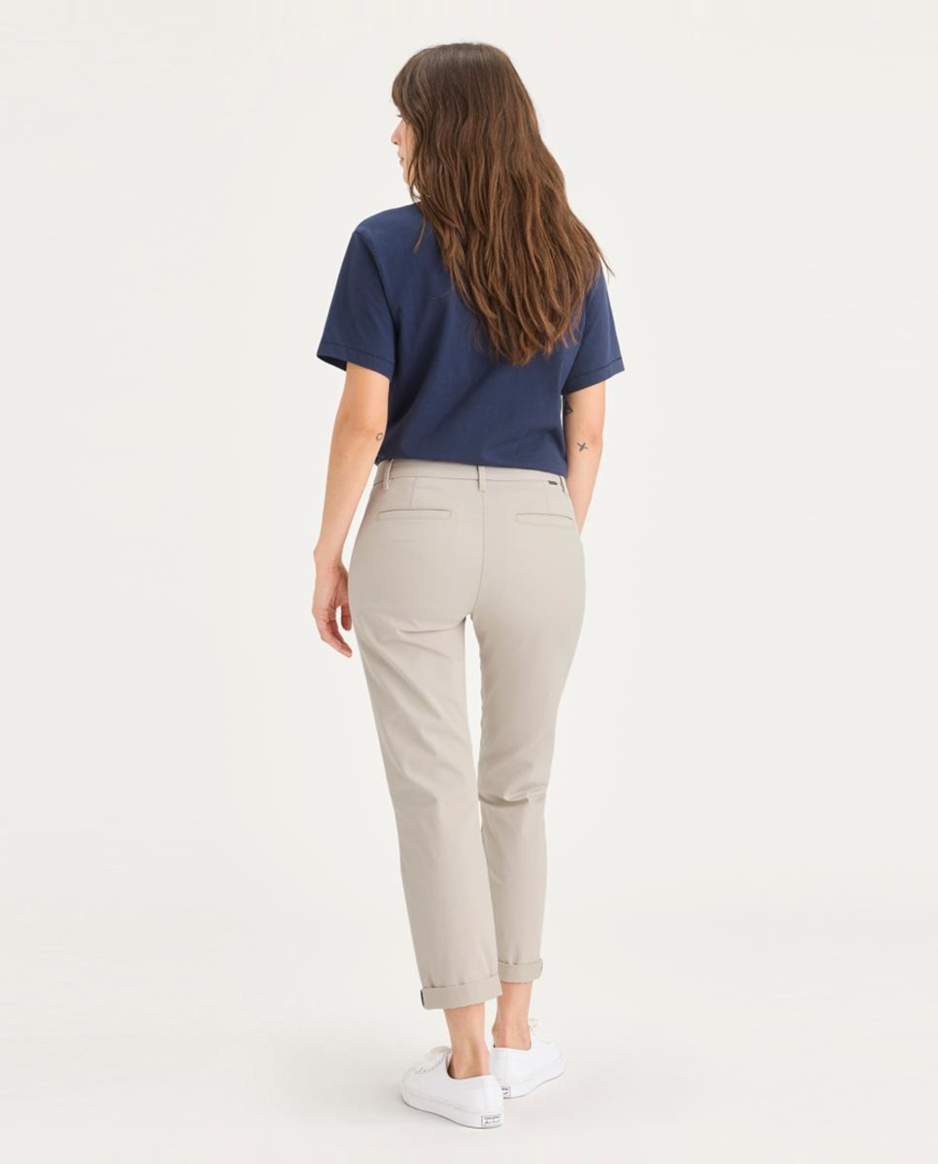 Calças Chino Slim Caqui-2