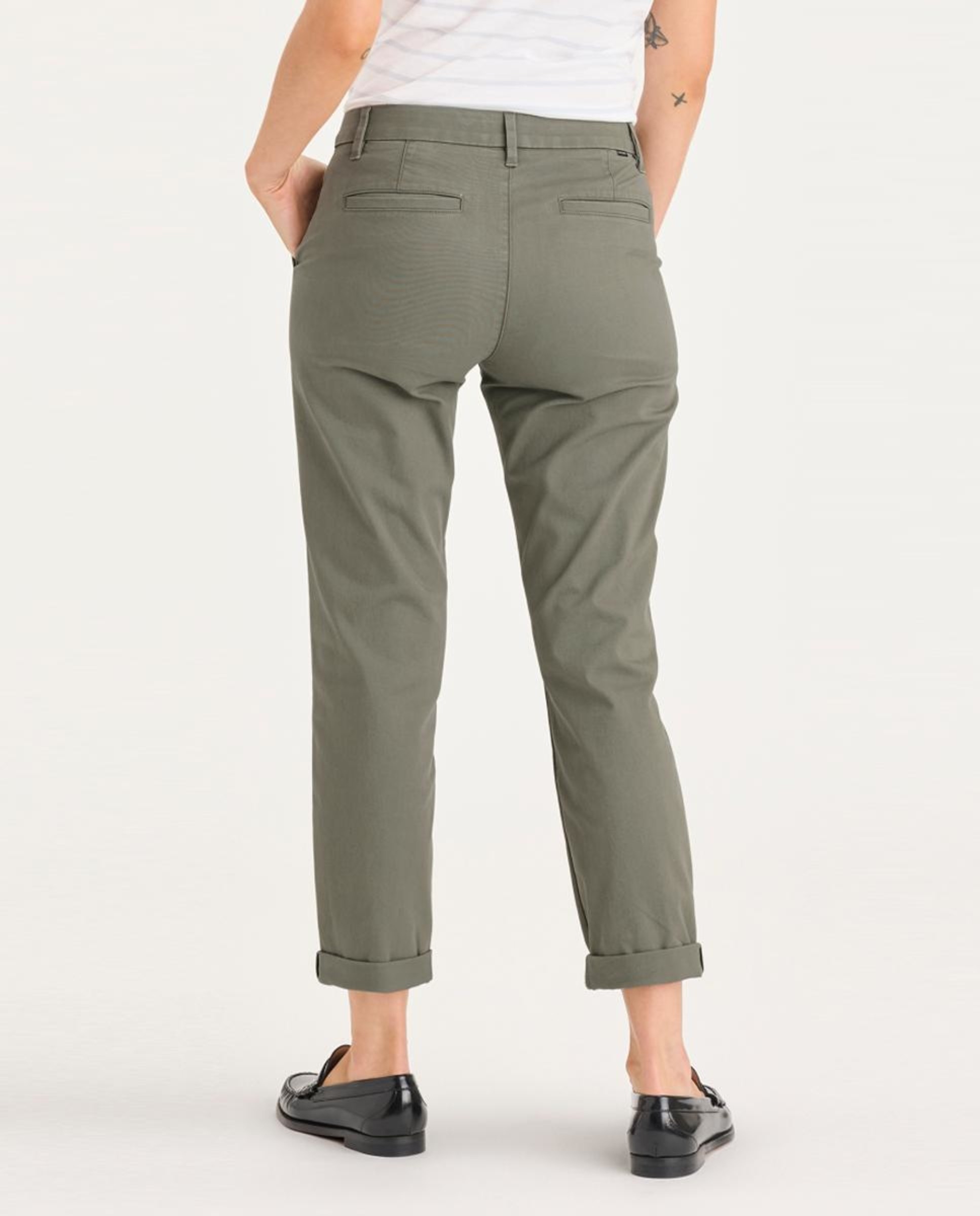 Calças Chino Slim Verde-militar-2