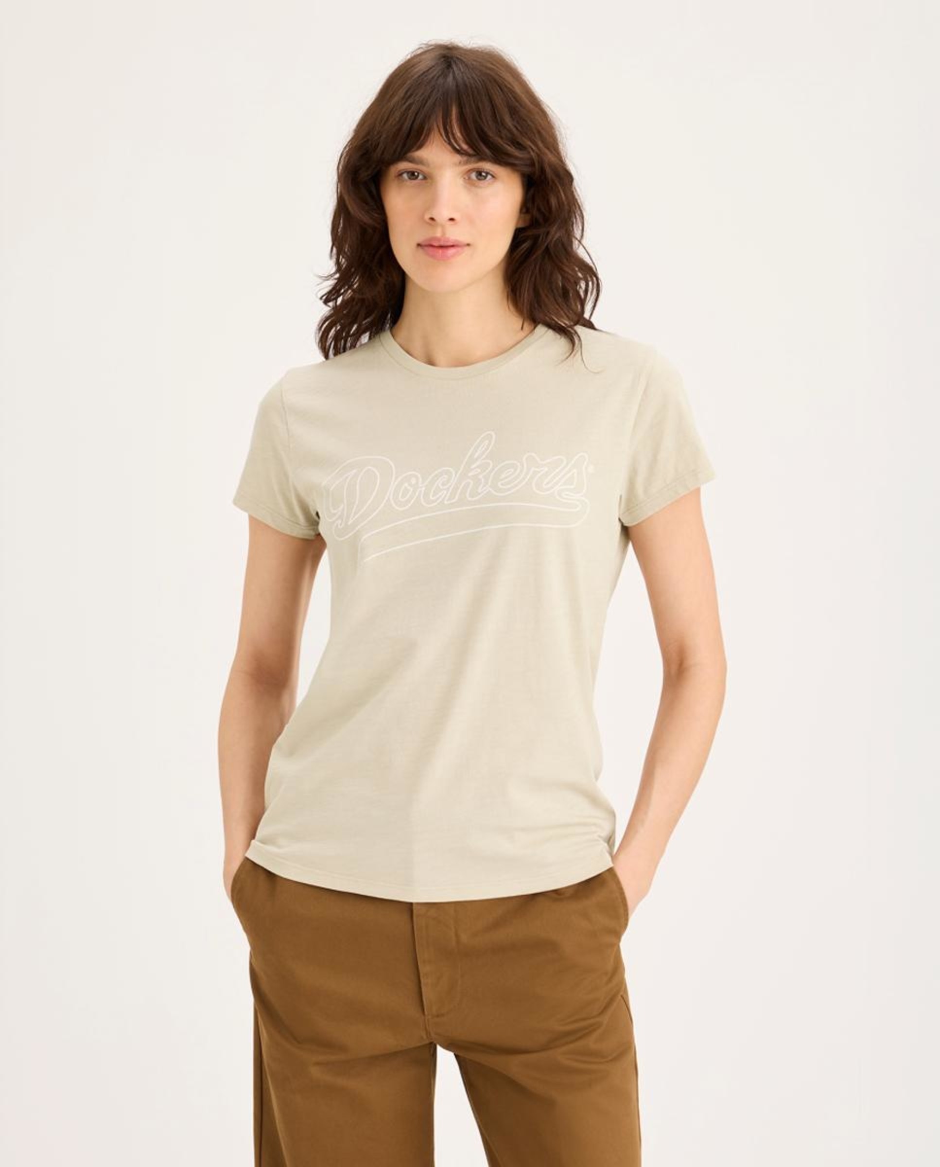 Imagem 0 de T-shirt de mulher de manga curta e decote redondo