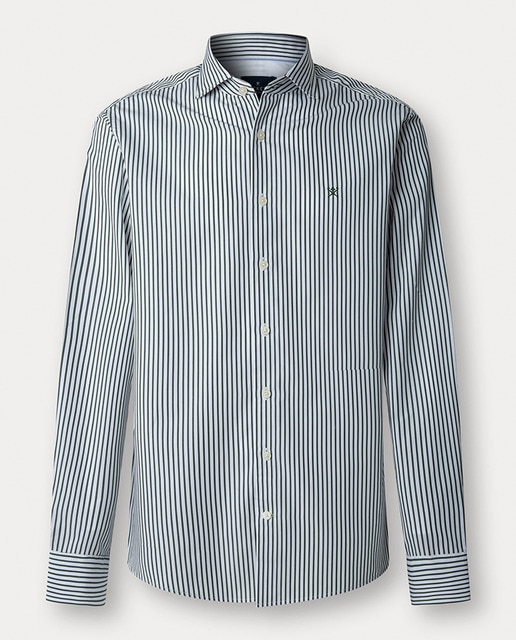 Imagen 0 de Camisa de hombre de algodón a rayas classic fit tallas grandes