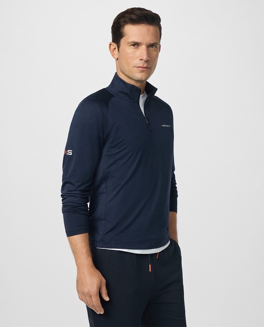 Imagen 0 de Polo de hombre de media cremallera tallas grandes