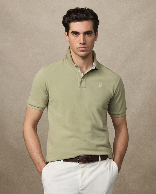 Imagen 0 de Polo de hombre manga corta con logo tallas grandes