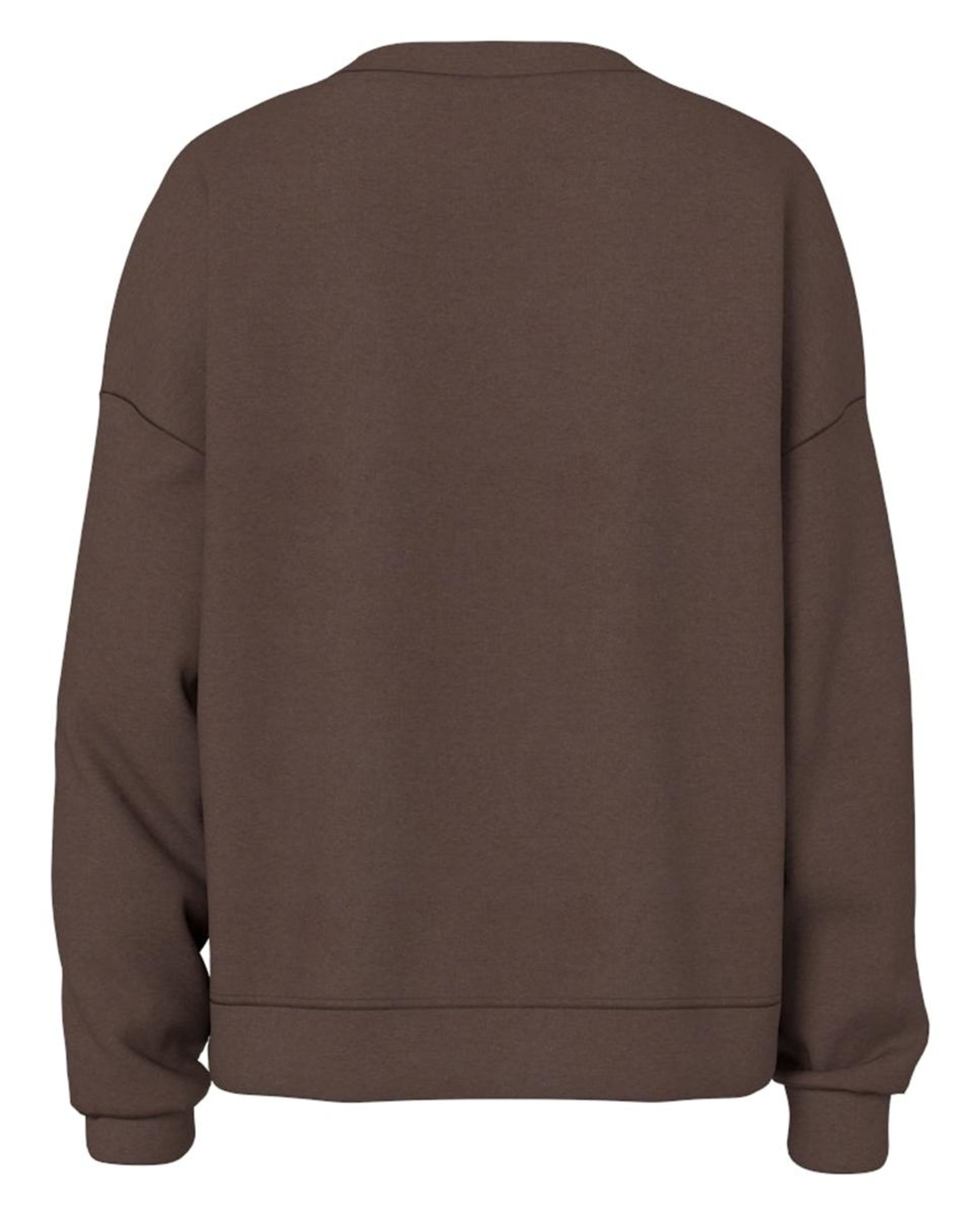 Sweatshirt Lisa com Decote Redondo Castanho-escuro-5