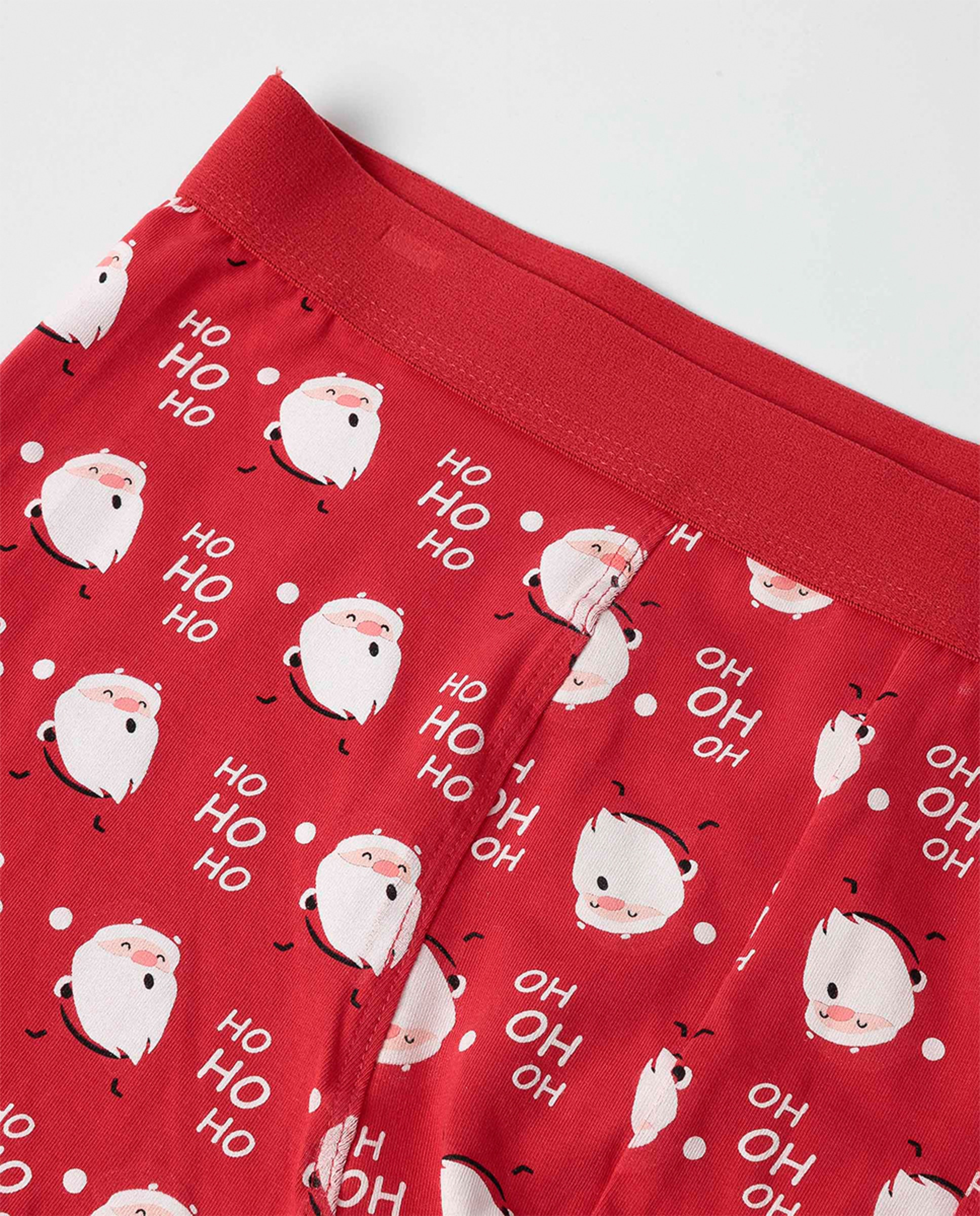 Boxers de Algodão Vermelho-4