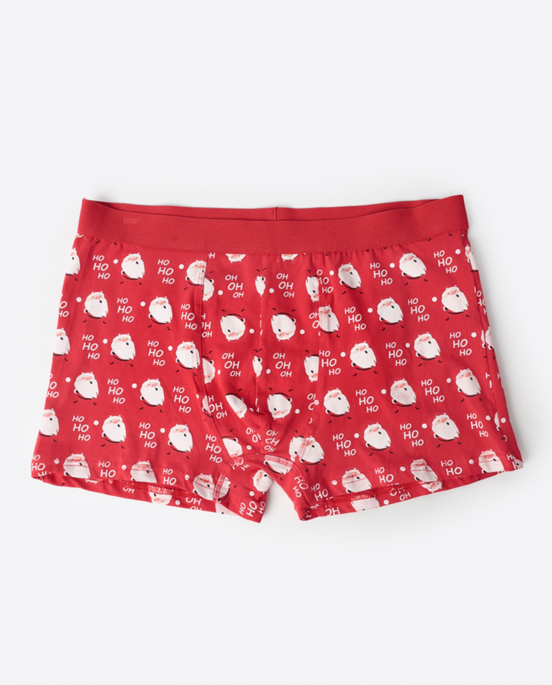 Boxers de Algodão Vermelho-1