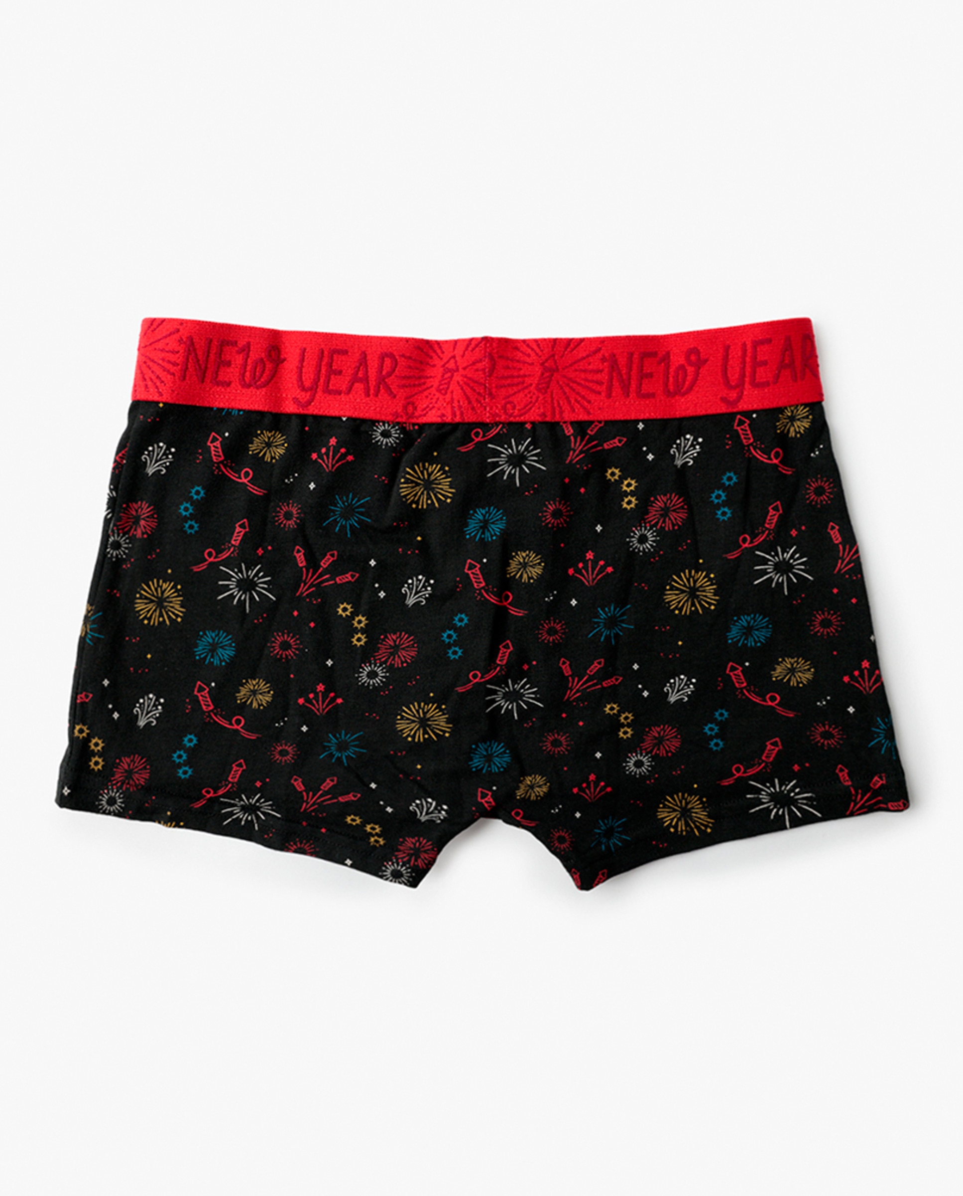 Boxers de Algodão Vermelho-3