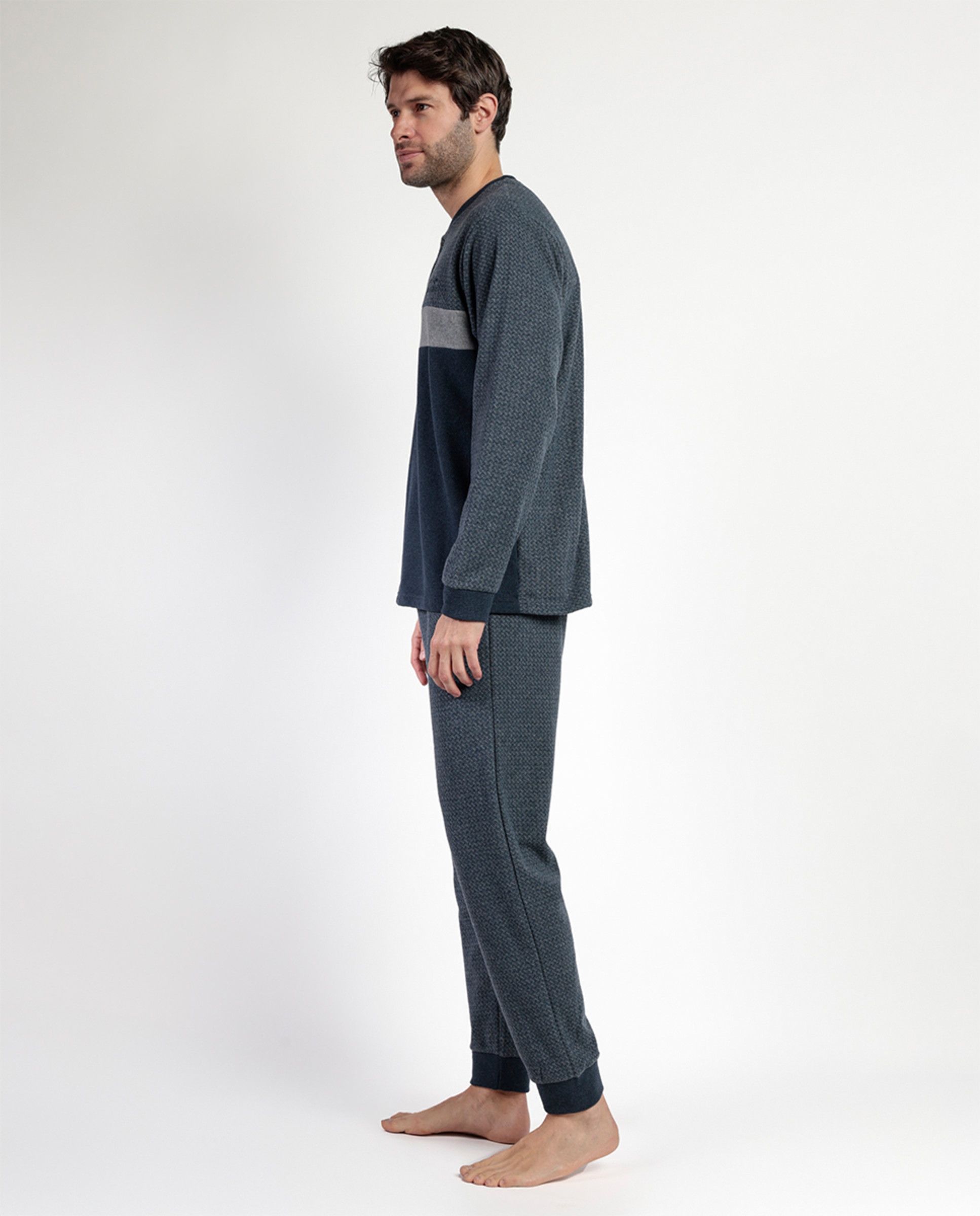 Pijama Comprido Cinzento-3