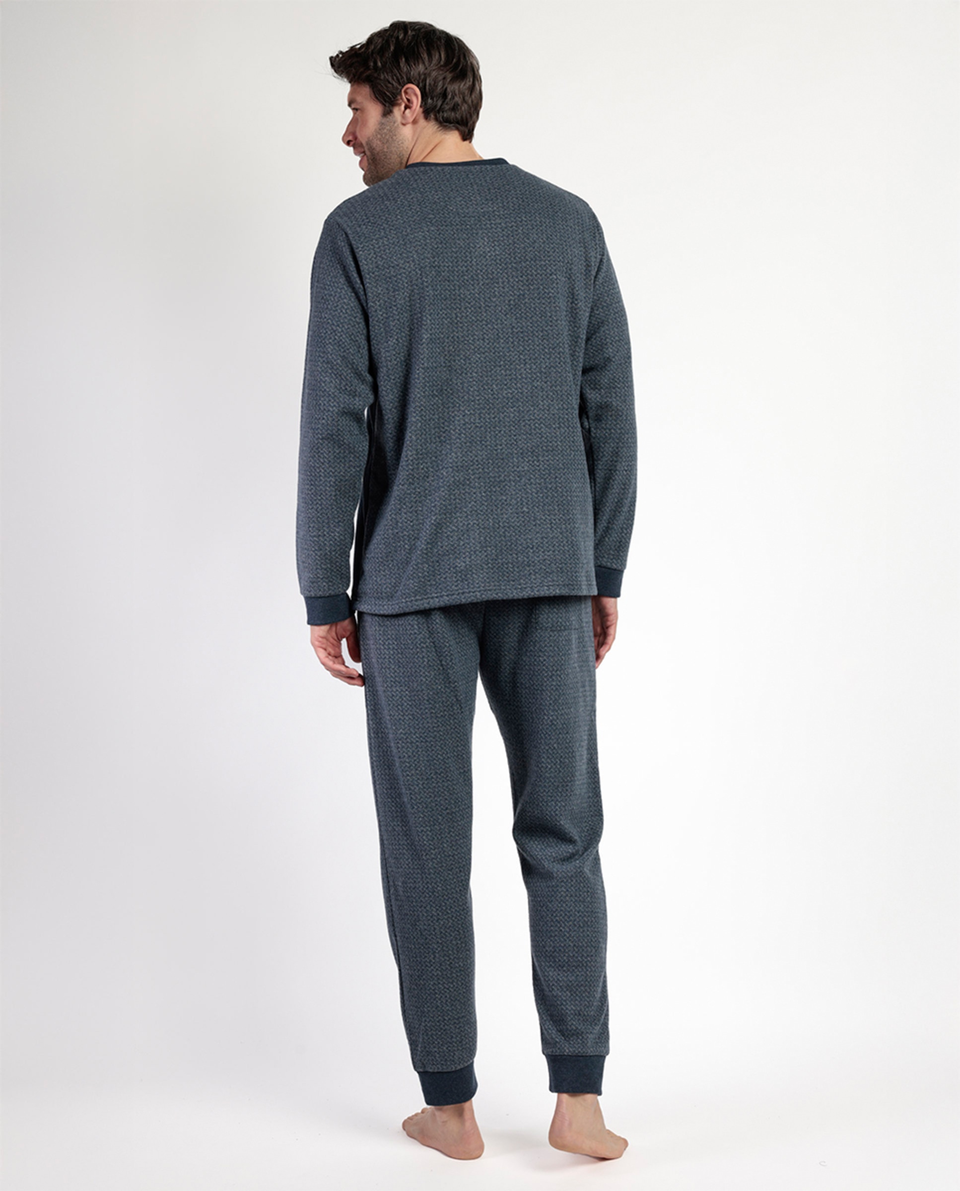Pijama Comprido Cinzento-2