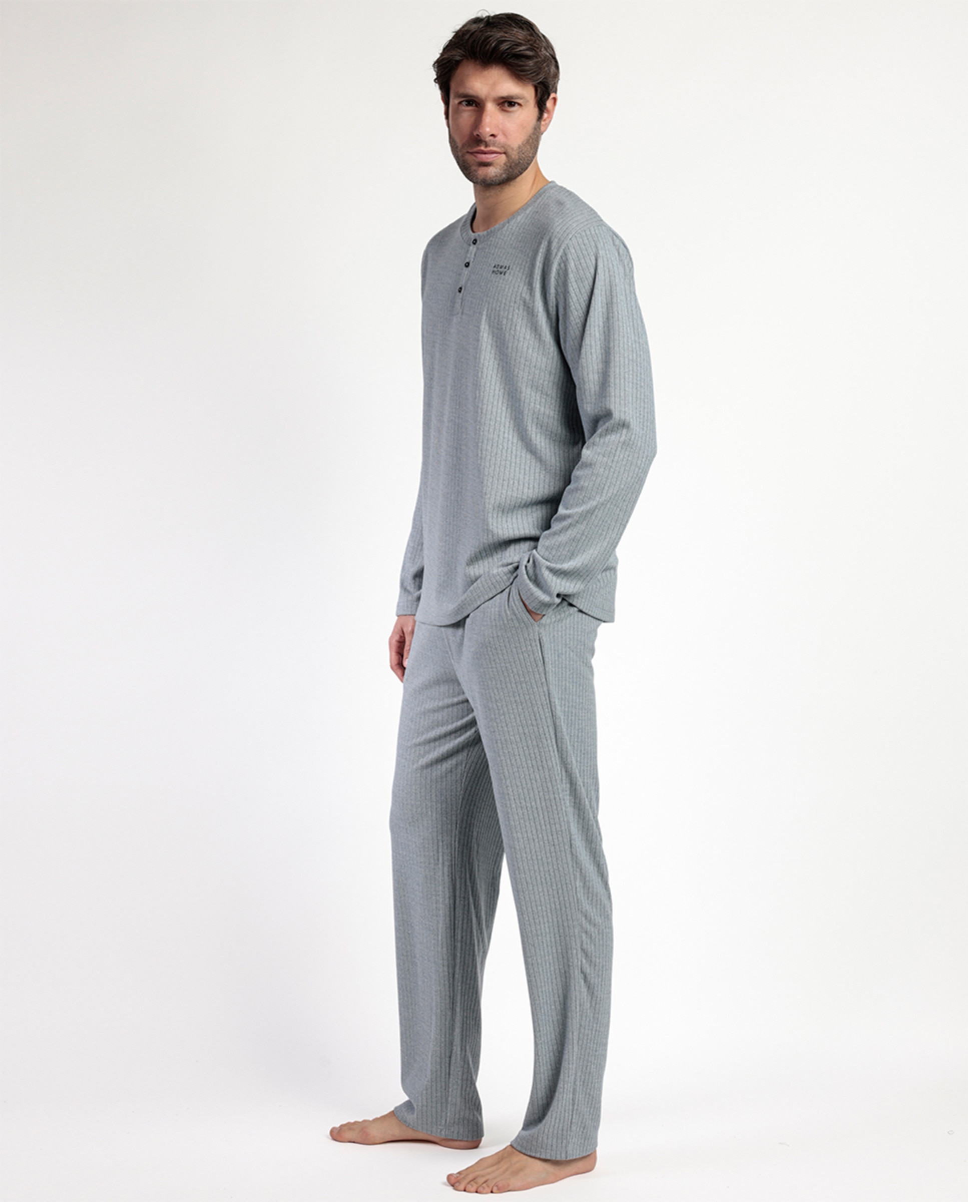 Pijama Comprido Azul-3