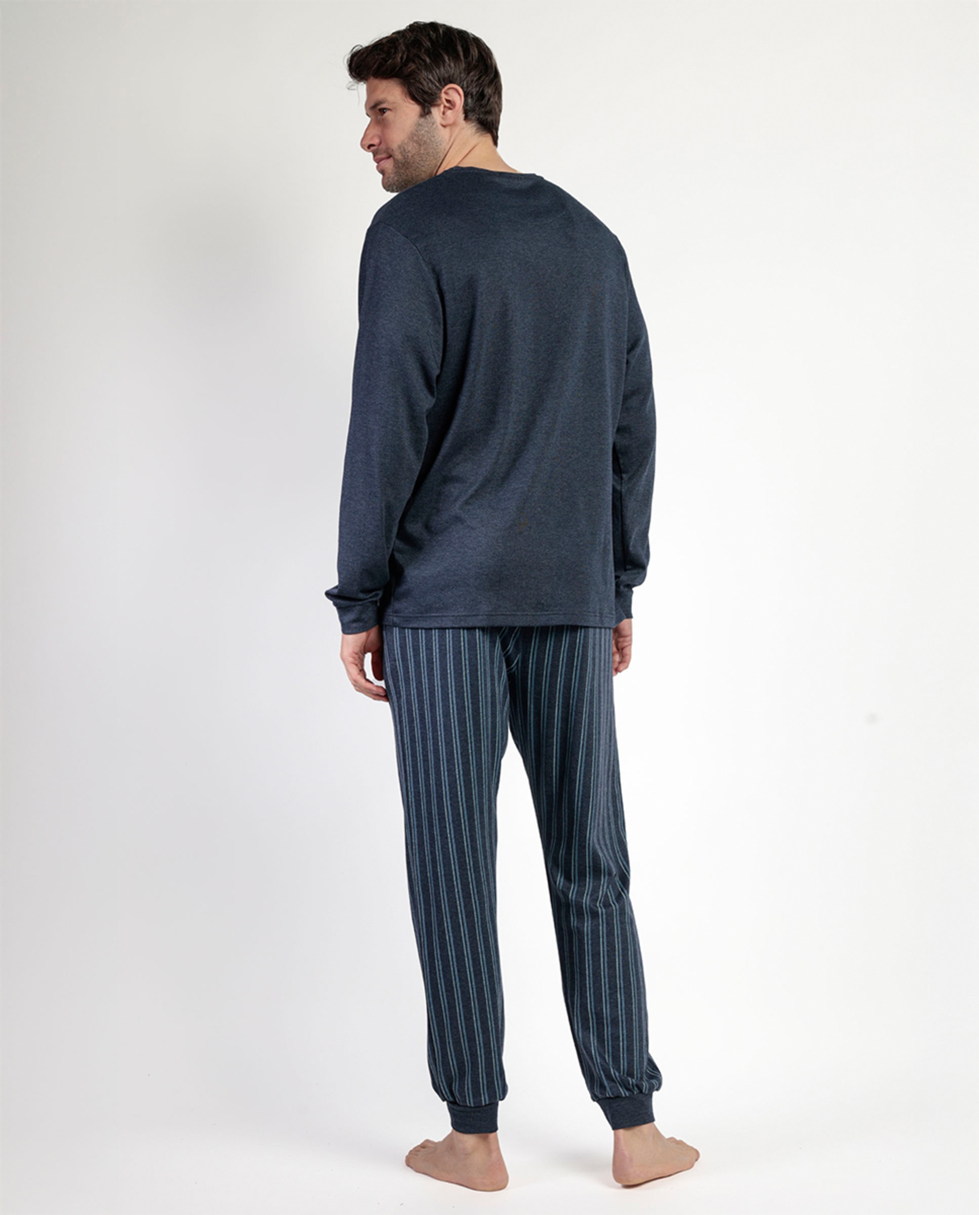 Pijama Comprido Azul-marinho-2