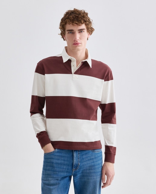 Imagen 0 de Polo de hombre rugby rayas anchas
