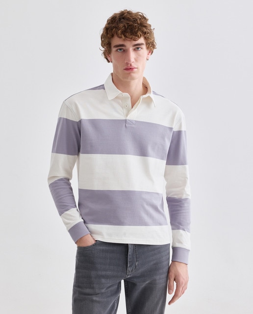 Imagen 0 de Polo de hombre rugby rayas anchas
