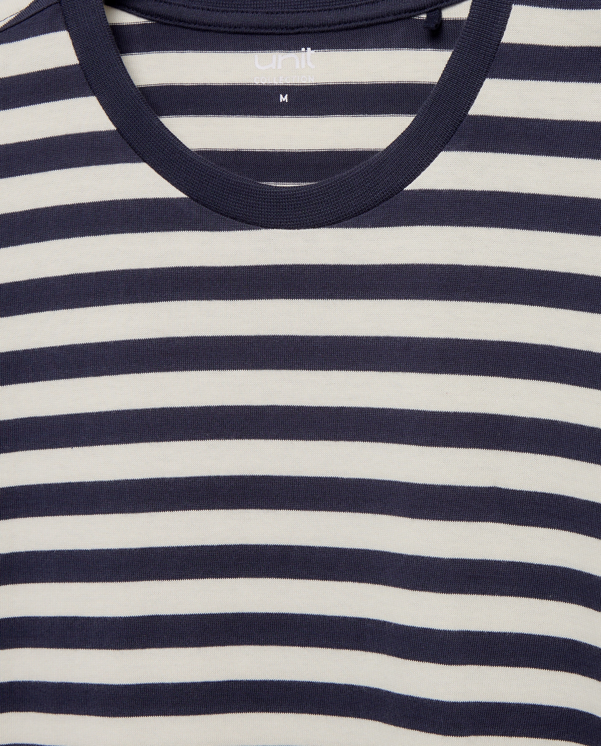 Camiseta de hombre manga corta rayas Azul marino-5