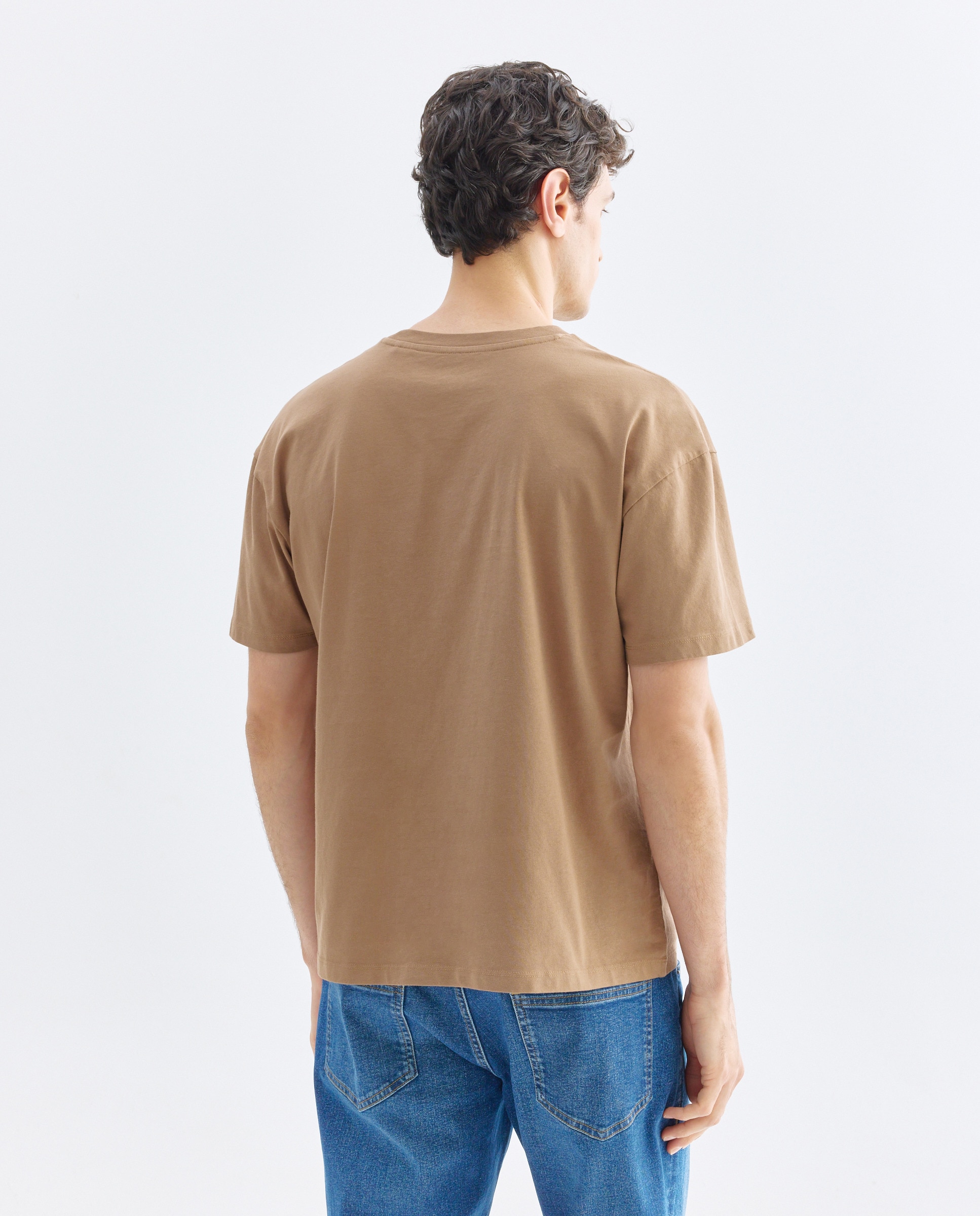 Camiseta de hombre manga corta SAPORE Di MARE Tostado-3
