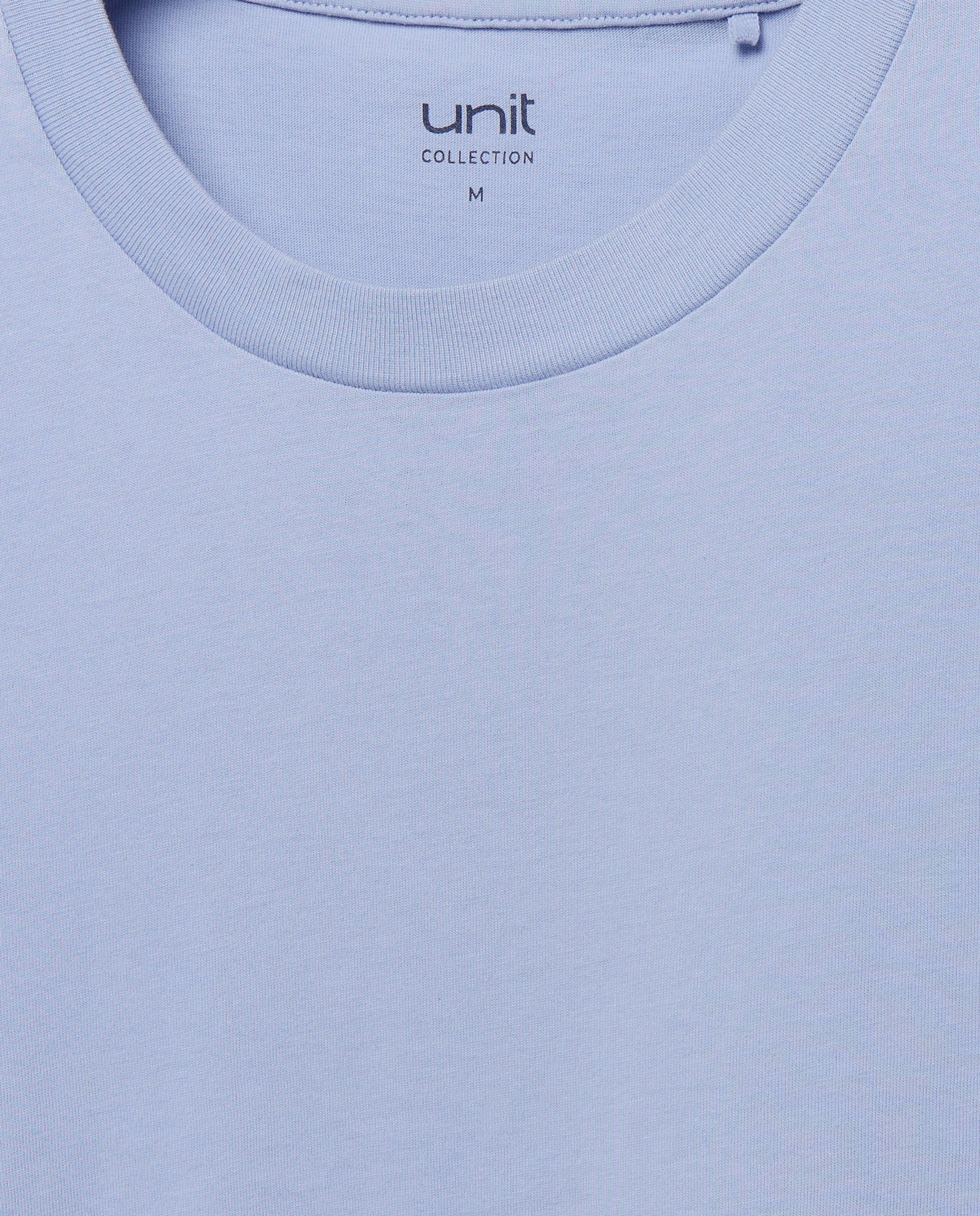 Camiseta de hombre manga corta cuello caja lisa 284 Lila-5
