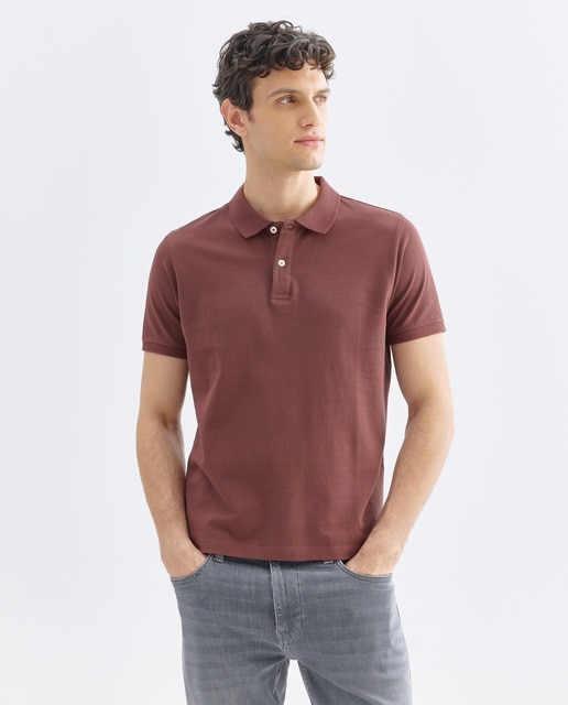 Imagen 0 de Polo de hombre manga corta pique liso
