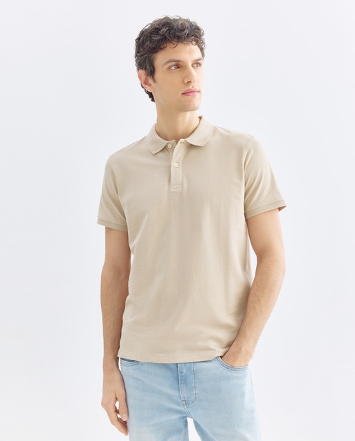 Imagen 0 de Polo de hombre manga corta pique liso