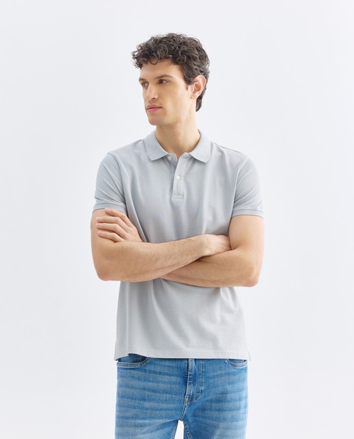 Imagen 0 de Polo de hombre manga corta pique liso