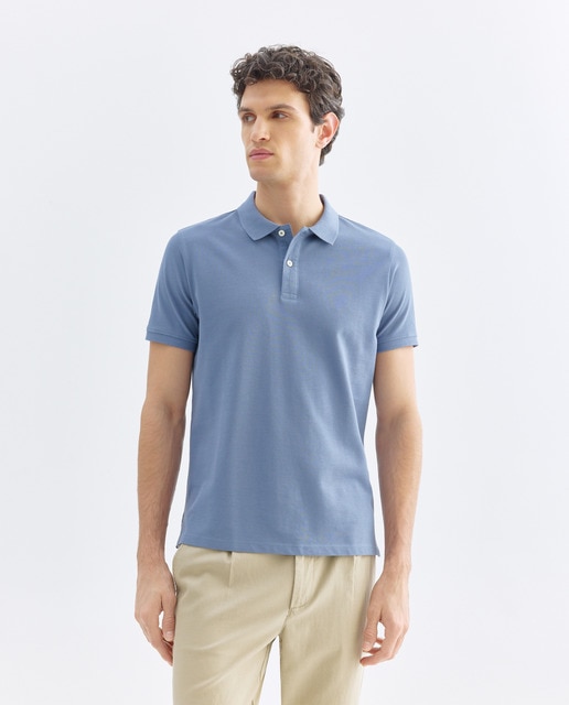 Imagen 0 de Polo de hombre manga corta pique liso