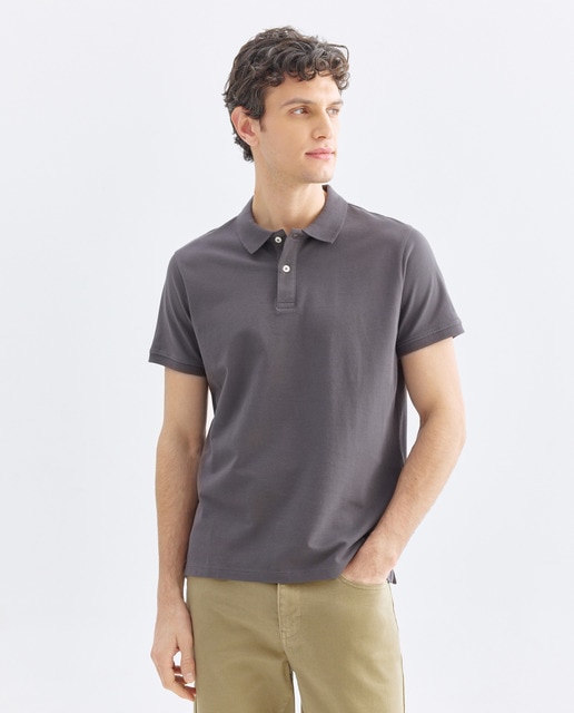Imagen 0 de Polo de hombre manga corta pique liso