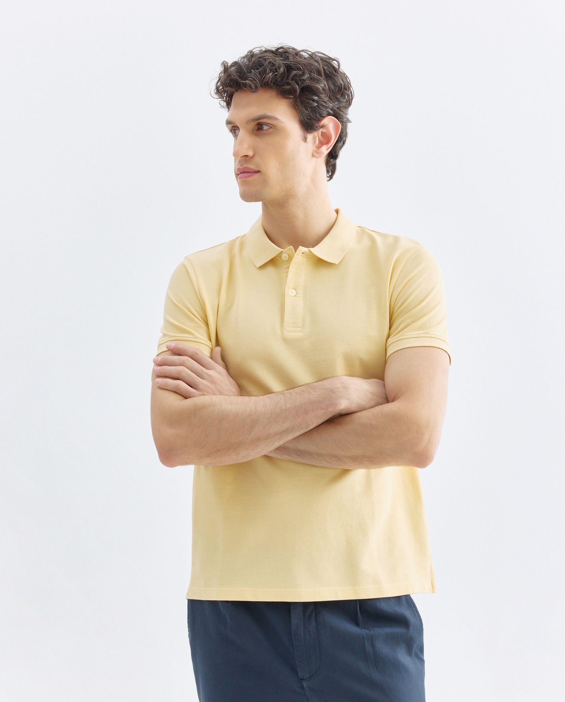 Imagen 0 de Polo de hombre manga corta pique liso