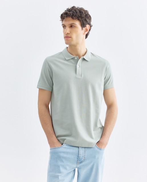 Imagen 0 de Polo de hombre manga corta pique liso