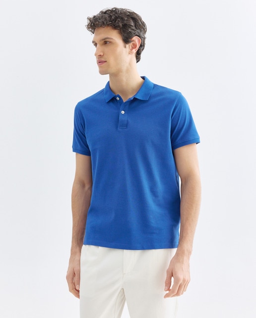 Imagen 0 de Polo de hombre manga corta pique liso