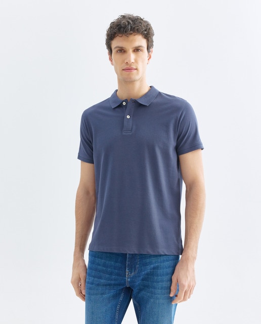 Imagen 0 de Polo de hombre manga corta pique liso