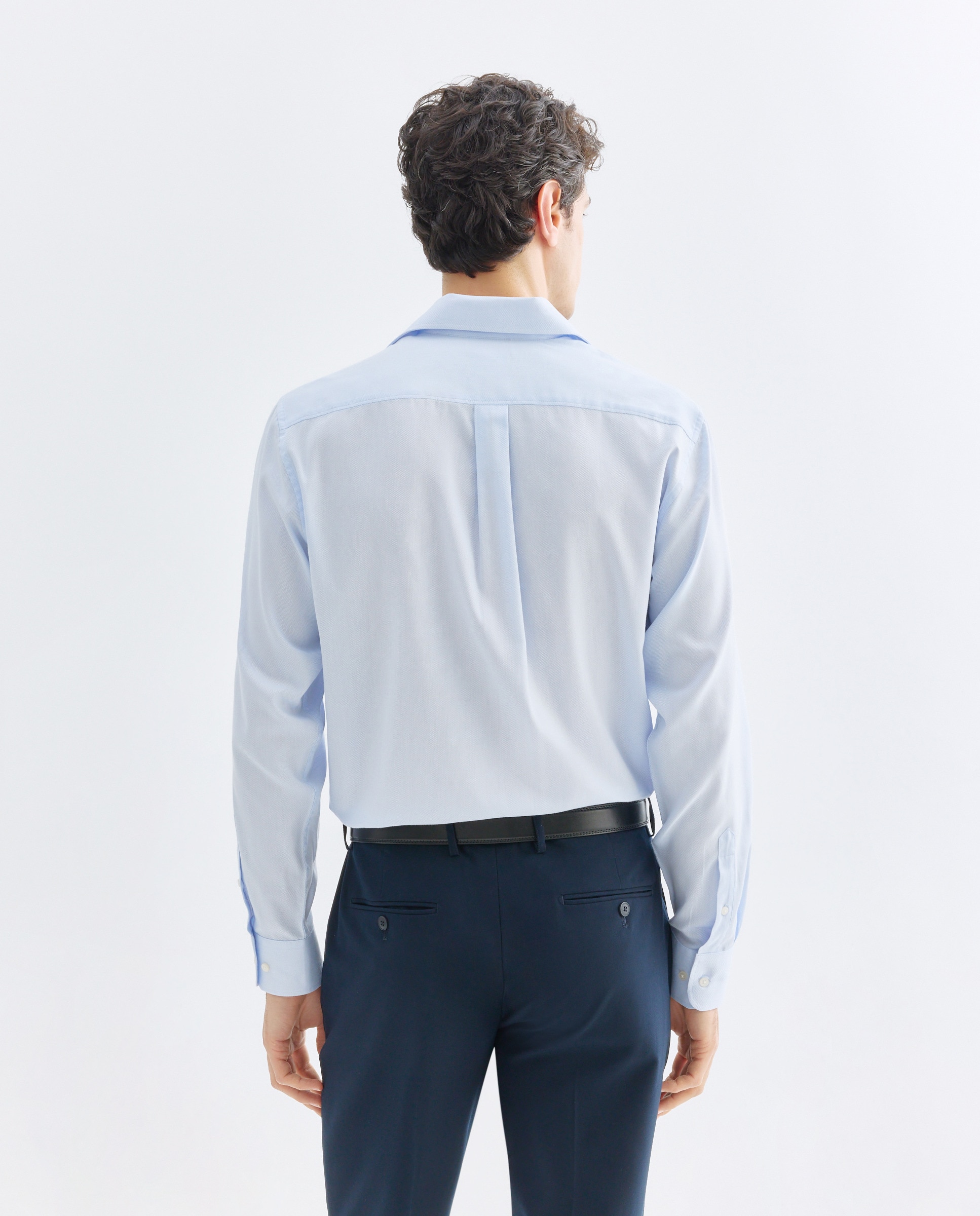 Camisa vestir hombre estructura classic fit 410 Azul claro-3