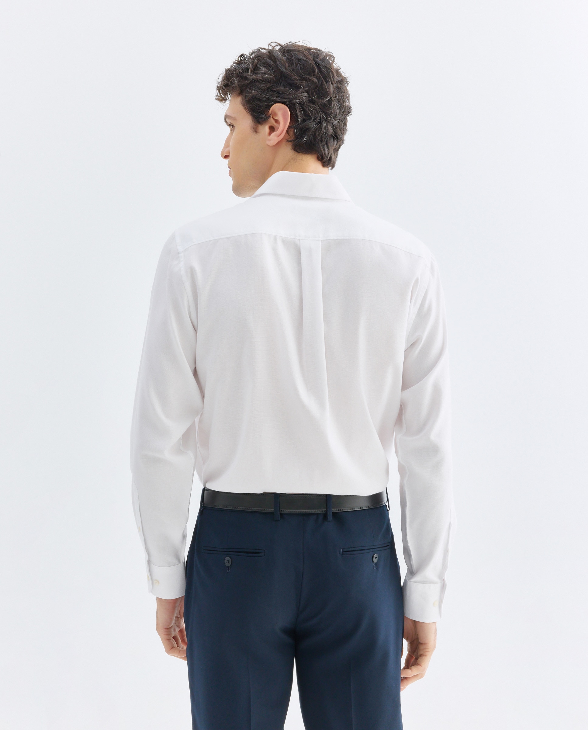 Camisa vestir hombre estructura classic fit Blanco-3