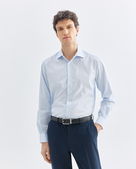 Imagen 0 de Camisa vestir hombre rayas slim fit