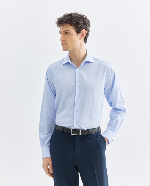 Imagen 0 de Camisa vestir hombre estructura con gemelos regular fit