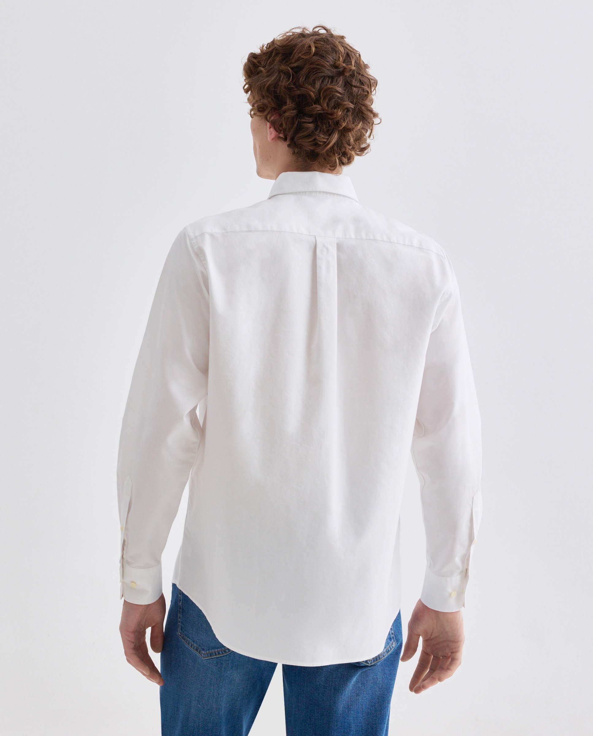 Camisa sport hombre oxford lisa Blanco-3