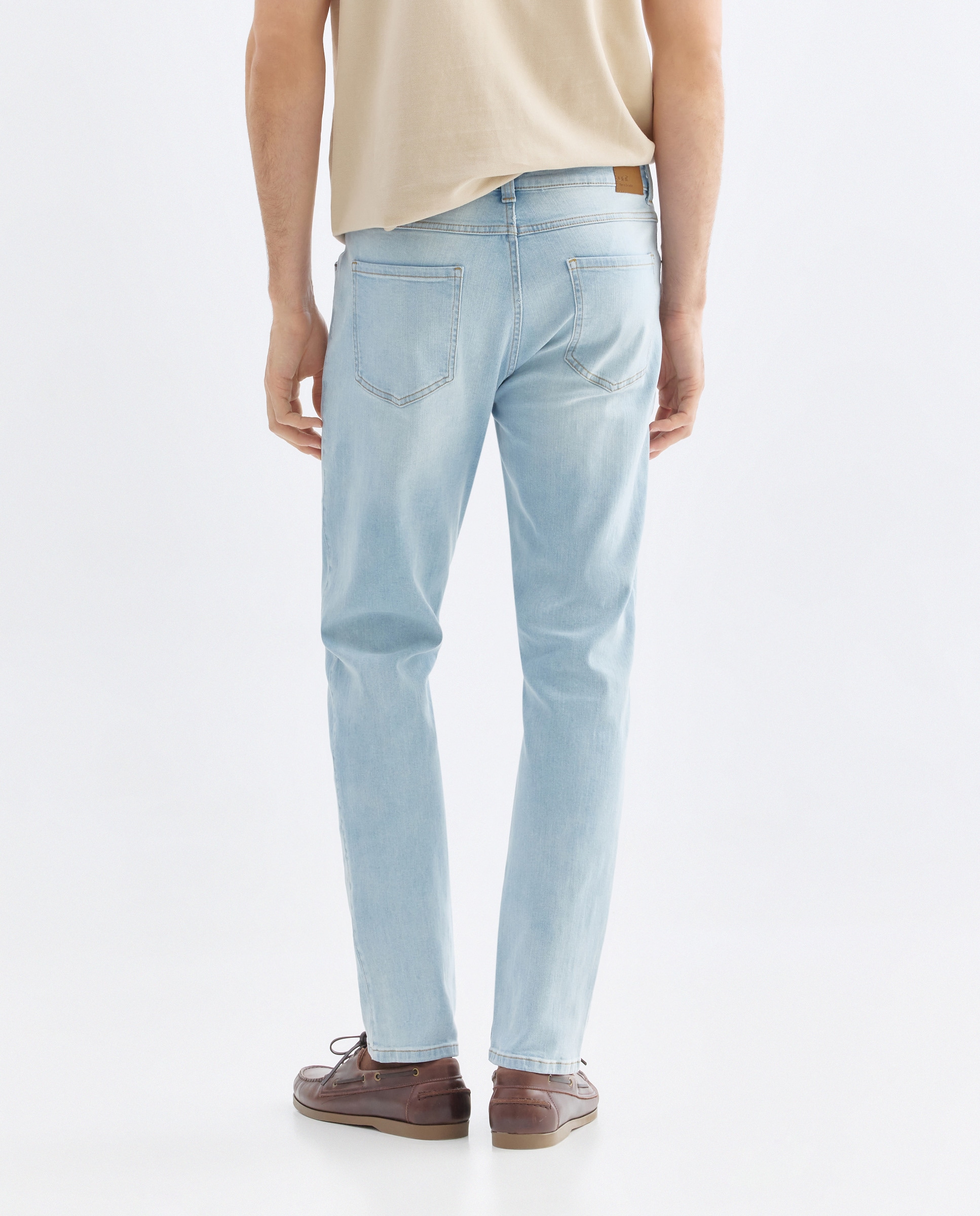 Pantalón vaquero hombre slim fit Cerúleo-3