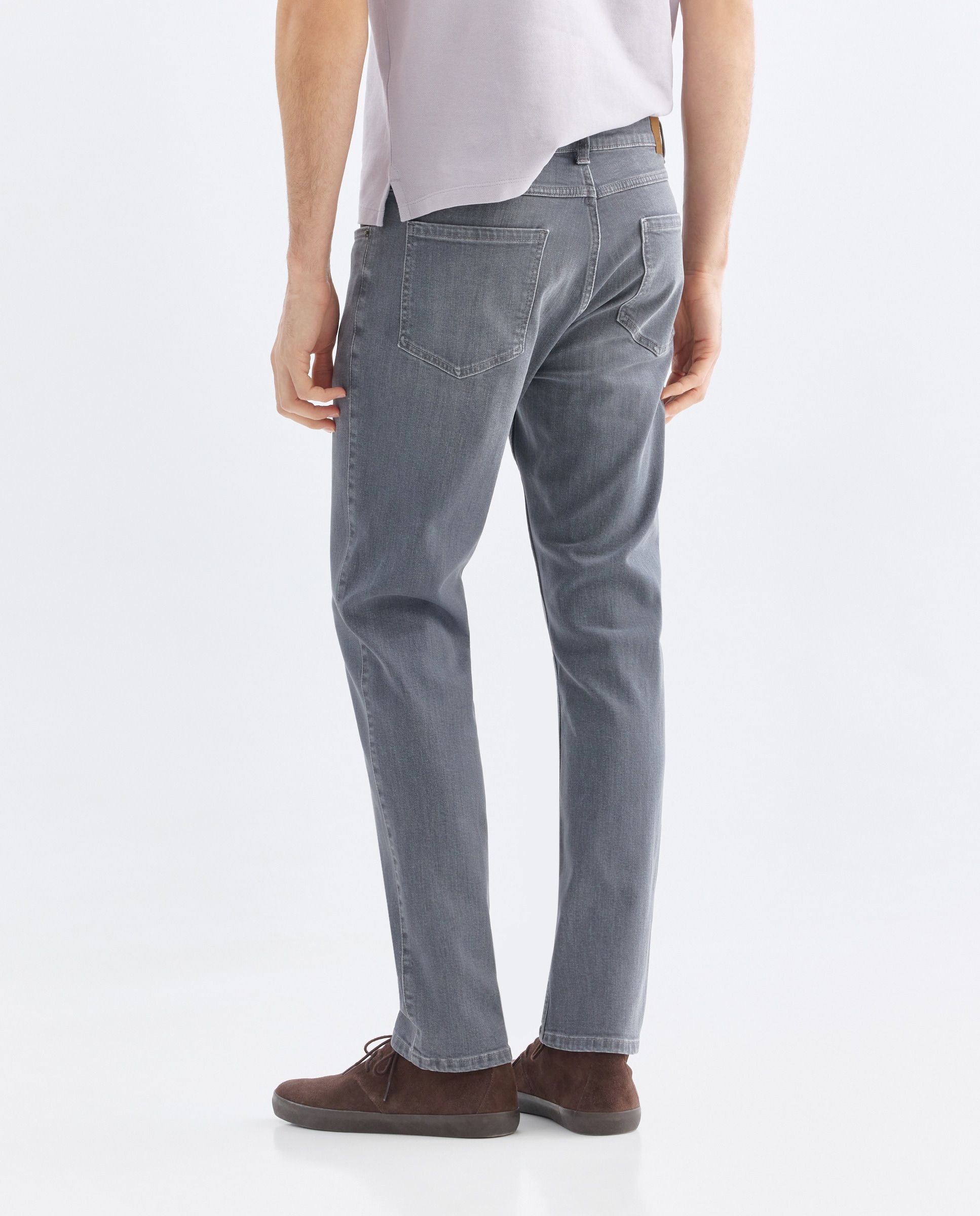 Pantalón vaquero hombre slim fit Gris-3