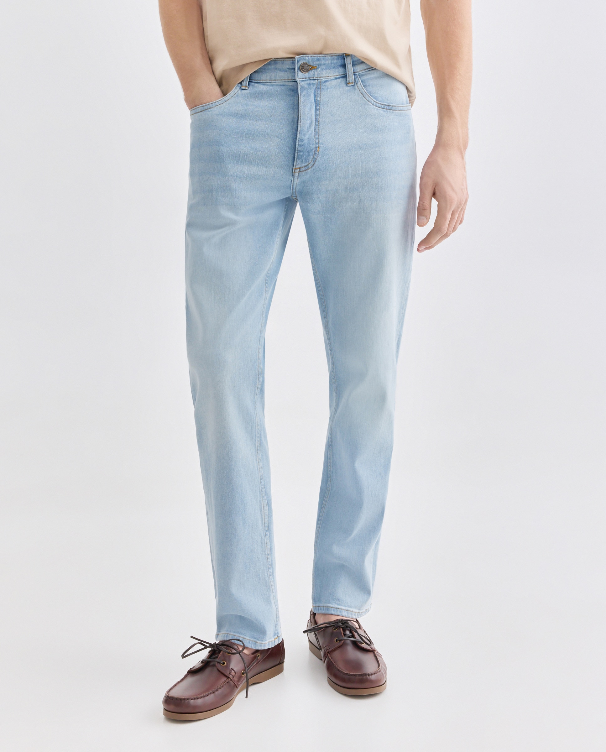 Pantalón vaquero hombre regular fit Cerúleo-2