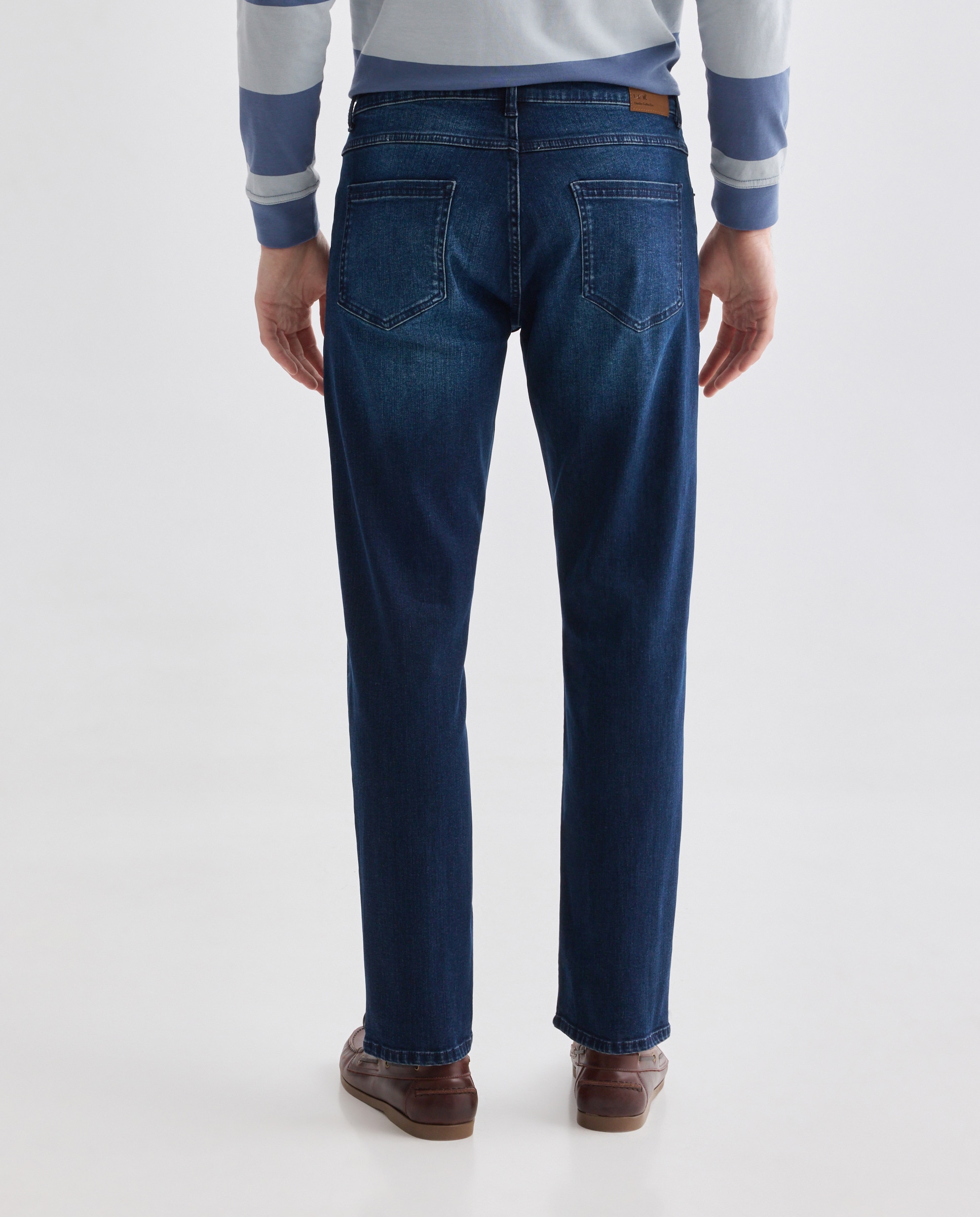 Pantalón vaquero hombre regular fit Negro intenso-3