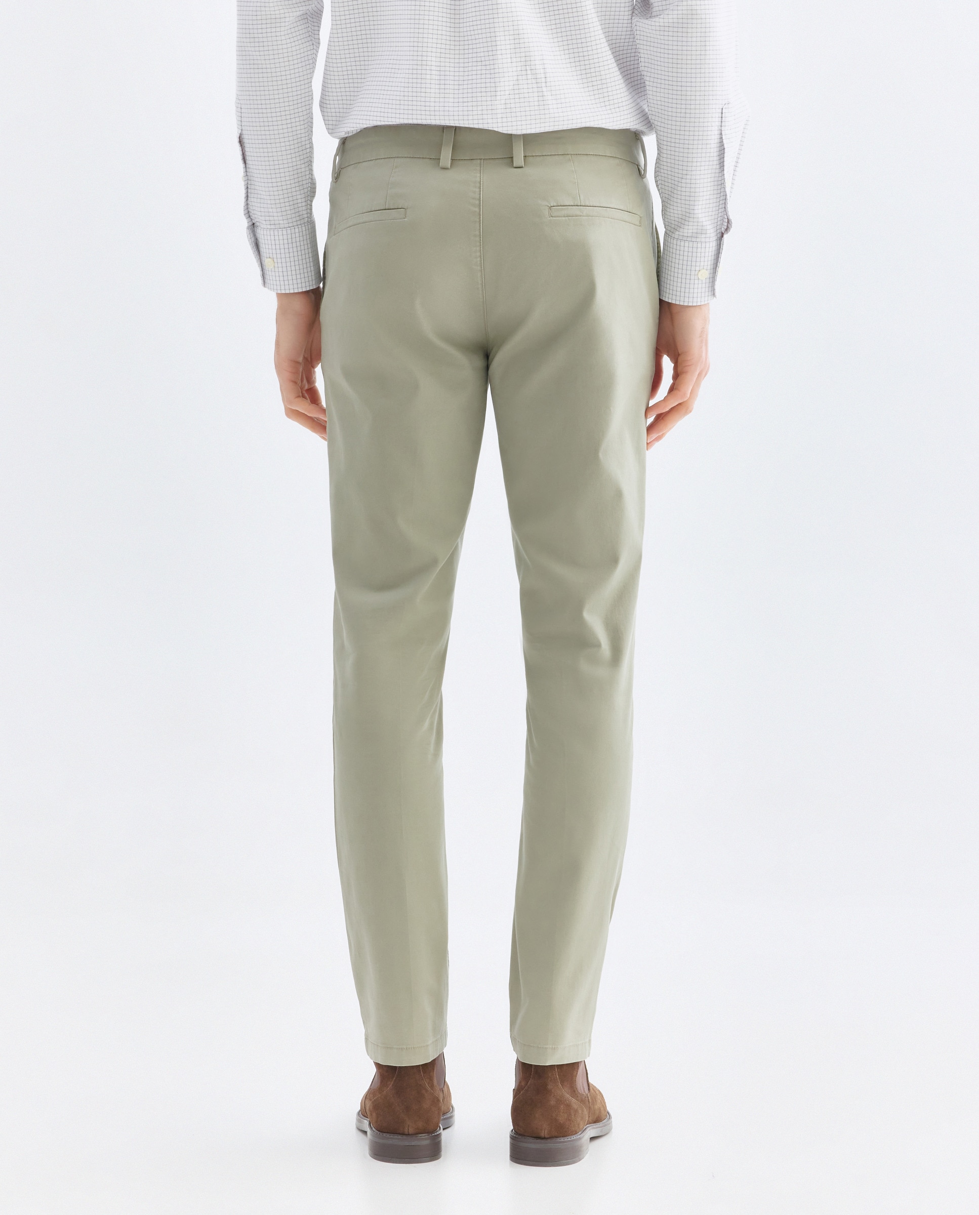 Pantalón hombre chino Slim fit 510 Verde claro-3