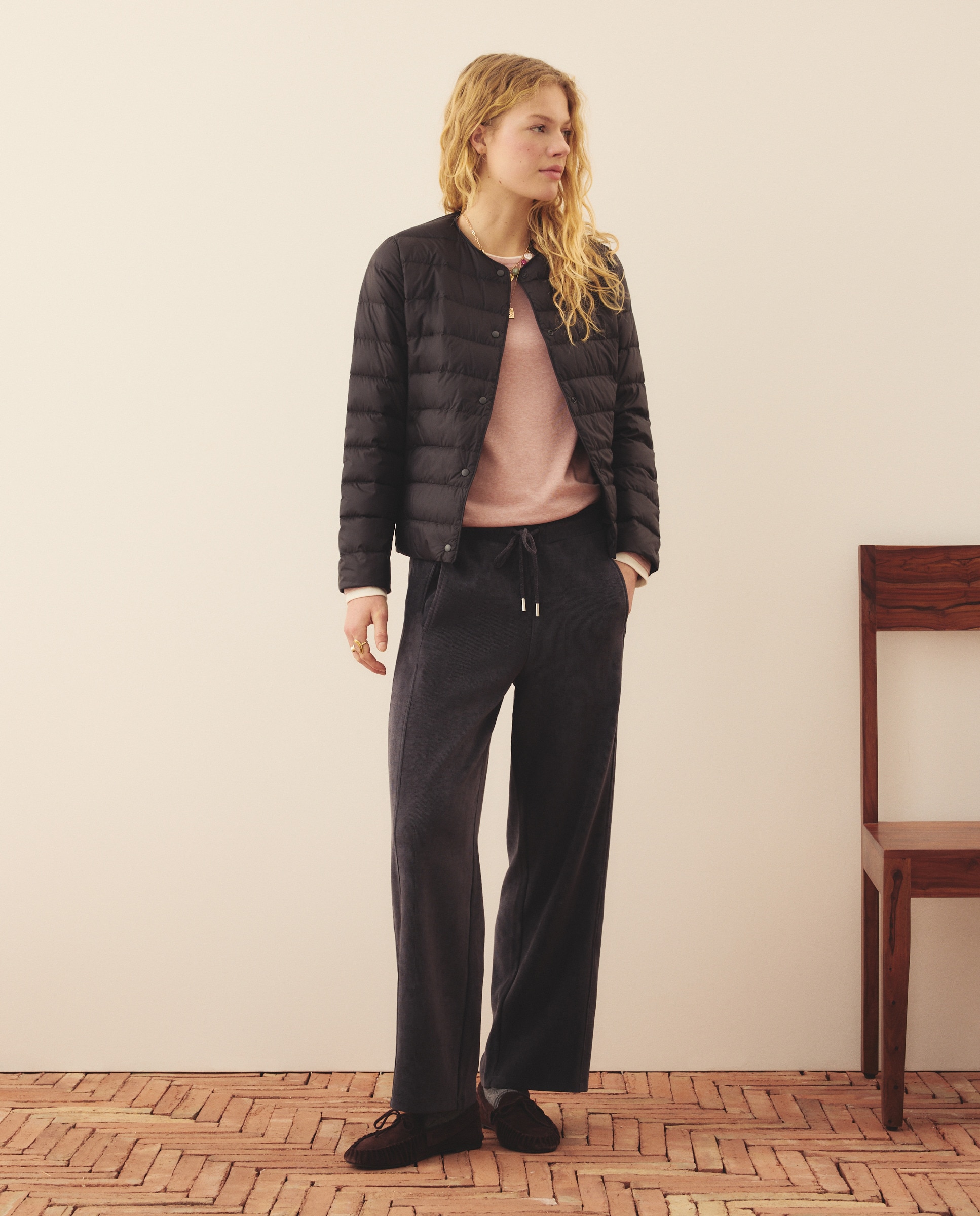 Camisola de mulher com manga comprida 200 Rosa-2