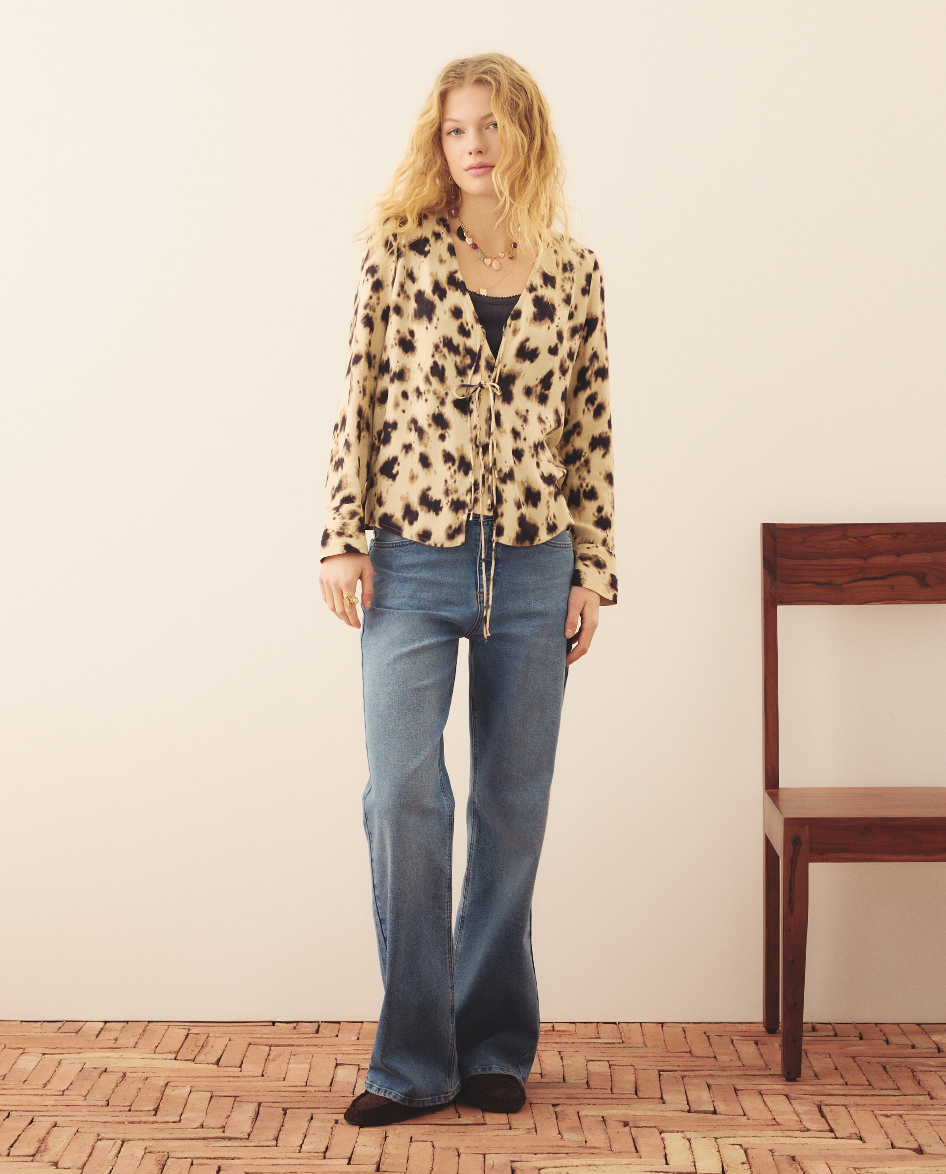 Blusa de Jacquard Potro Branco-2