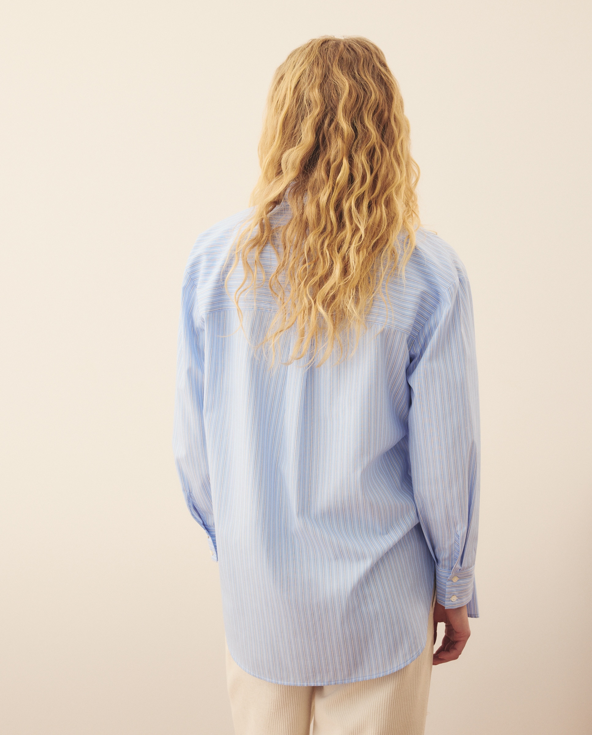 Blusa Tipo Camiseiro Oversize Azul-3