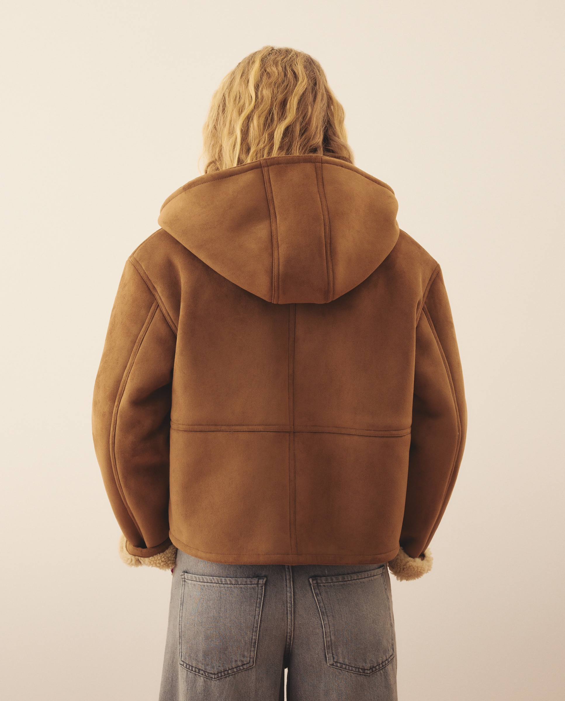 Casaco de Dupla Face 730 Camel-3
