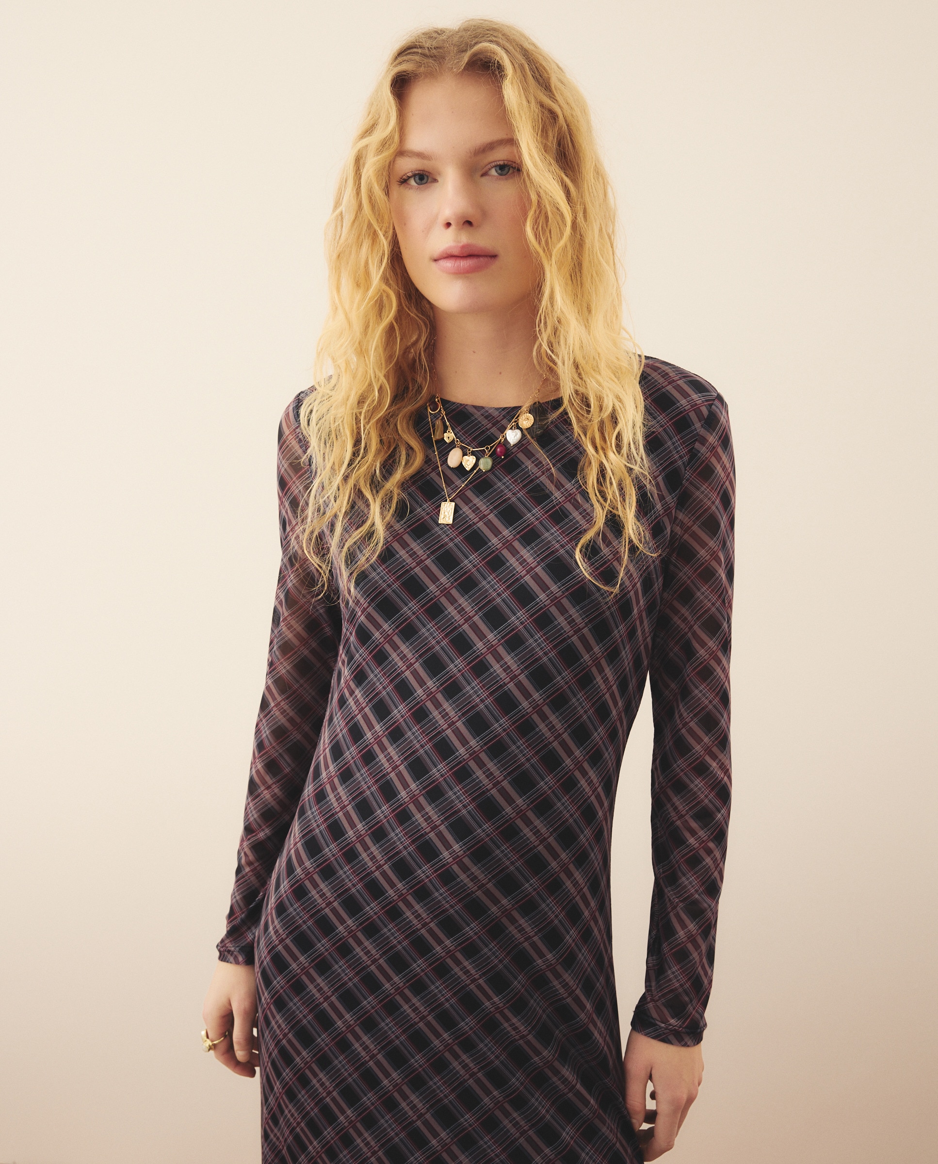 Vestido Comprido de Tule Preto-2