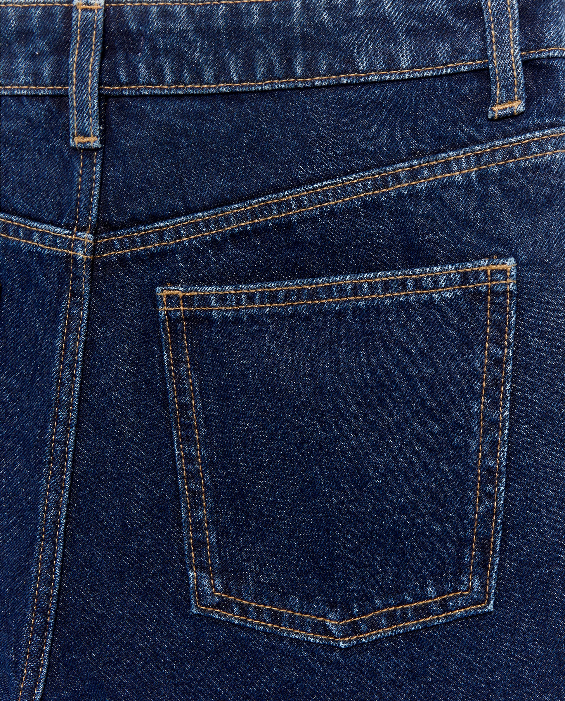Short de mujer denim mom fit Azul Suave-5